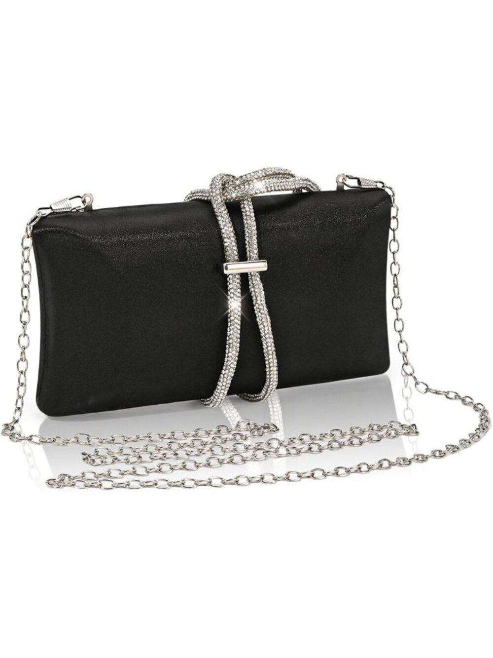 Elegant Satin Evening Clutch Purse for Women | Formal Occasion Handbag
